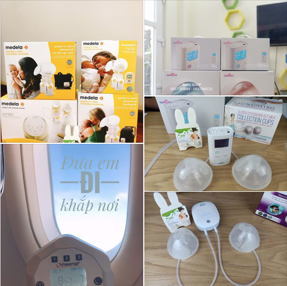 REVIEW 5 LOẠI MÁY HÚT SỮA TỐT NHẤT TRÊN THỊ TRƯỜNG GIÚP CÁC MẸ KÍCH SỮA HIỆU QUẢ, DUY TRÌ NGUỒN SỮA LÂU DÀI.

Trên thị trường hiện nay có rất nhiều dòng máy hút sữa với các chủng loại khác nhau làm cho các mẹ bị rối và phân vân không biết máy nào phù hợp với mình.

Dựa trên nhận định riêng của nhà Be Bé và kinh nghiệm gần 10 năm kinh doanh trong lĩnh vực máy hút sữa, nay nhà Be Bé xin chia sẻ về các dòng máy được đánh giá cao và khả năng hút sữa lại cực kỳ ổn định.

✨THƯƠNG HIỆU MÁY HÚT SỮA MEDELA
Medela trước giờ hoàn toàn là dòng máy không có đối thủ và là bảo chứng cho việc kích sữa nhanh, hiệu quả tiết kiệm thời gian. Bên cạnh đó, Medela có khá nhiều size phễu nên phù hợp với các size đầu ti khác nhau, đặc biệt là những mẹ có đầu ti nhỏ thì Medela là sự lựa chọn hoàn hảo.

Đặc biệt là dòng máy Medela Pump Instyle Advanced được mệnh danh là “ Thủ lĩnh kích sữa” vô địch.

Tuy nhiên máy Medela hơi ồn, hơi cồng kềnh nếu mẹ nào phải di chuyển nhiều thì Medela chưa phải là sự lựa chọn hợp lý.

✅Giá máy Medela Pump In Style Advanced giá tầm 3500k – 5600k

Mẹ nào chỉ tin dùng Medela mà thích nhỏ gọn thì có thể tham khảo dòng máy Freestyle có tích hợp pin sạc, mang theo bên mình nhẹ nhàng.
✅Giá máy Freestyle hiện đang giảm từ 8200k còn 7800k

Còn với mom nào có vùng da đầu ti mỏng, nhạy cảm tớ khuyên thật là nên mua Sonata xài cho sướng các nàng ạ.
✅Giá Sonata hiện đang giảm từ 9900k còn 9500k

✨MÁY HÚT SỮA FREEMIE LIBERTY
Đây là dòng máy cực kỳ nhỏ gọn, siêu nhẹ và tiện lợi, kín đáo khi hút sữa và giải phóng người mẹ khỏi hình ảnh ngồi 1 chỗ hút sữa vì thiết kế bộ cups nhét trong áo ngực.

Cơ chế của máy hoạt động nhẹ nhàng, êm ái nên cực kỳ nâng niu đầu ti, không kéo dài đầu ti hay làm giãn nở đầu ti to ra khi hút như các dòng máy khác.

Những mẹ bỉm nào có đầu ti quá nhỏ hoặc thường xuyên bị tắc sữa nên cân nhắc khi lựa chọn máy Freemie Liberty.
✅Giá máy Freemie Liberty : 7000k

✨THƯƠNG HIỆU MÁY HÚT SỮA SPECTRA
Thương hiệu Spectra gia nhập thị trường vài năm trở lại đây nhưng rất được lòng các mẹ bỉm sữa vì giá máy hợp túi tiền, động cơ chạy cực êm, thiết kế nhỏ gọn và tinh tế, khả năng hút sữa ổn định.

Ngôi sao sáng đại diện cho dòng Spectra hiện nay được các mẹ bỉm review cực cao đó là máy Spectra 9 plus.

Nhưng điểm trừ của dòng máy hút sữa Spectra này chính là không có nhiều size phễu nên với các mẹ đầu ti nhỏ , mình nên cân nhắc nếu lỡ có thích dòng máy này nhé.

✅Dòng Spectra dao động trong khoảng 2480k - 4080k

✨CÁC LOẠI MÁY HÚT SỮA KÍN ĐÁO NHỎ GỌN, LỊCH SỰ
Sự kết hợp giữa dòng máy Spectra 9S, 9plus, Avent Snow với Freemie Cups,nhất là sự xuất hiện của Freemie Liberty đã tạo ra sự đột phá và mang lại sự tự do, sự kín đáo trong công cuộc duy trì nguồn sữa mẹ cho các mẹ bỉm văn phòng

✨CÁC LOẠI MÁY HÚT SỮA CÓ THIẾT KẾ CỒNG KỀNH KẾT HỢP VỚI FREEMIE CUPS
Với những mẹ bỉm sữa nào đã lỡ sắm cho mình các em máy như Medela Pump, Spectra S1 plus, Spectra S2 plus muốn hút sữa rảnh tay mình vẫn có thể kết hợp được với Freemie Cups khi đi ra ngoài hoặc ở trong nhà có nhiều người qua lại.