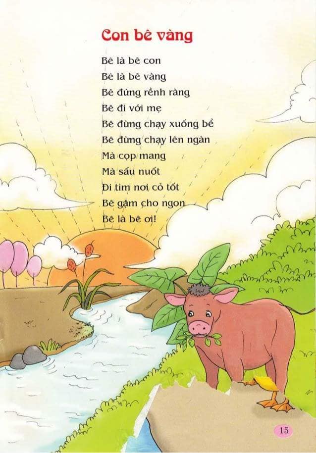 Đọc thơ cho bé hiểu biết thế giới xung quanh: con vật, đồ vật,...và tình yêu thương 😘